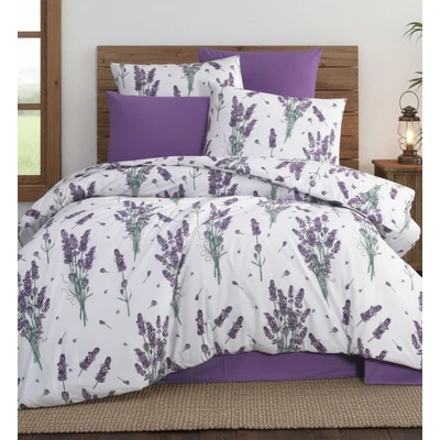 Спален комплект 4 части Лавандулов цвят COTTON GARDEN