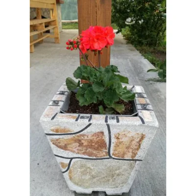 Каменна саксия мини малка Стандарт 30x30x40 см