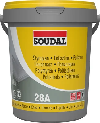 Полистиреново лепило 28А 1кг SOUDAL/107536