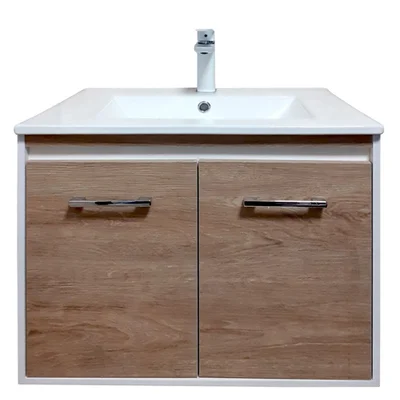 Шкаф за баня с мивка - Рим - кафяв - FORMA VITA