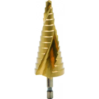 Стъпаловидно свредло за ламарина HEX 1/4 Ø6-30 мм