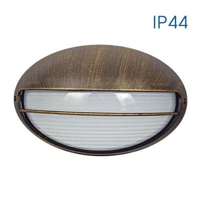 Влагозащитен аплик Petra 1хЕ27 IP44 старо злато