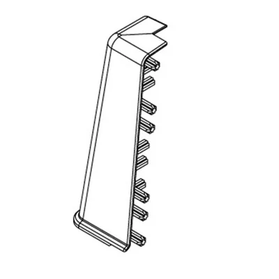 Бял външен ъгъл за перваз за боядисване Hi – Line Prestige CEZAR