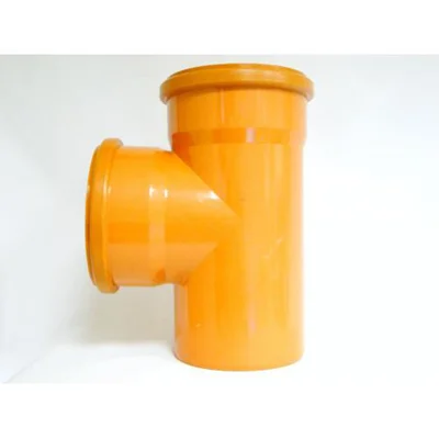 Оранжев PVC разклонител за канализация 87° ф315/315 мм Pestan
