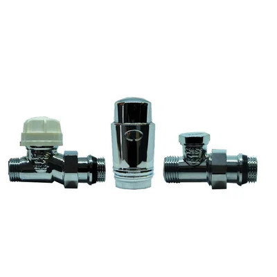 Радиаторен прав сет Cayman-5 Chrome THS THERMOSTYLE