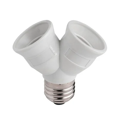 Преходник на E27 за две лампи с цокъл E27