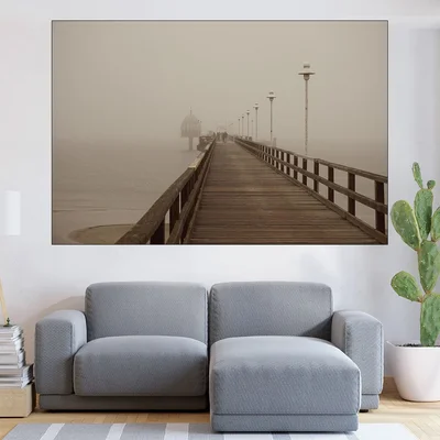 Мост в Балтийско море - картина пано за стена