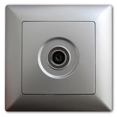 Розетка ТВ антена Visage сива-IP20 - GUNSAN