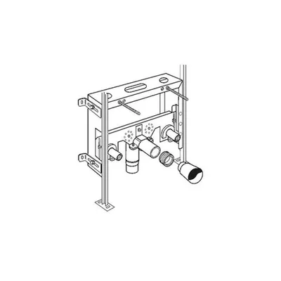 Вградена структура за монтаж на конзолни бидета Vidima