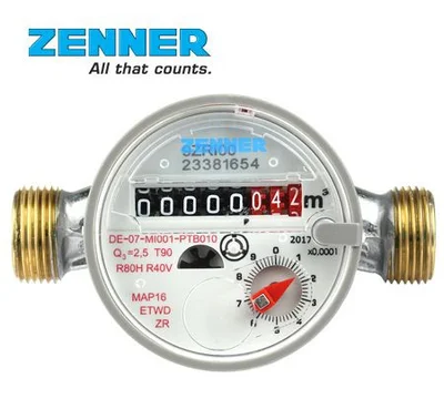 Вoдoмep за топла вода без холендри 3 куб.м - 1/2“ - ZENNER