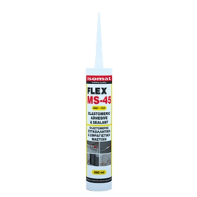 Еластичен залепващ мастик 280 мл сив FLEX MS-45 ISOMAT