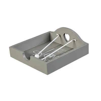 Салфетник Home сив MIKA