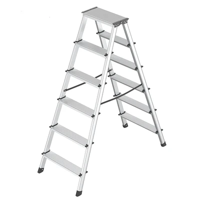 Алуминиева стълба 2x6 стъпала 2.88 м 150 кг MMS