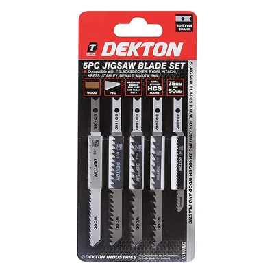 Ножчета за прободен трион 5 бр. DEKTON