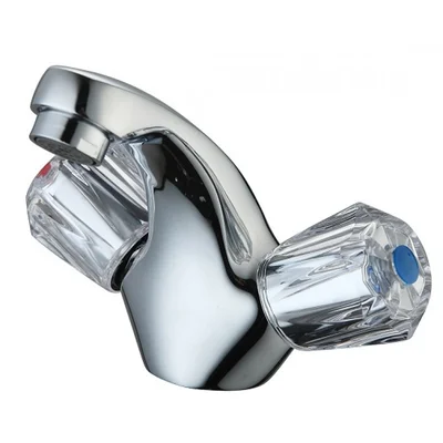 Стоящ смесител за умивалник с две ръкохватки - Inter Ceramic