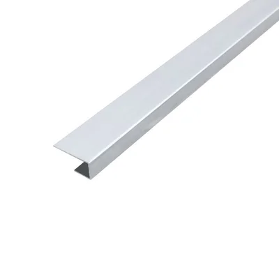 Алуминиева П-образна лайстна 2.7 м сребро мат