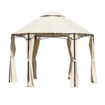 Градински шестоъгълен павилион 350x285 см TLC135 MY GARDEN