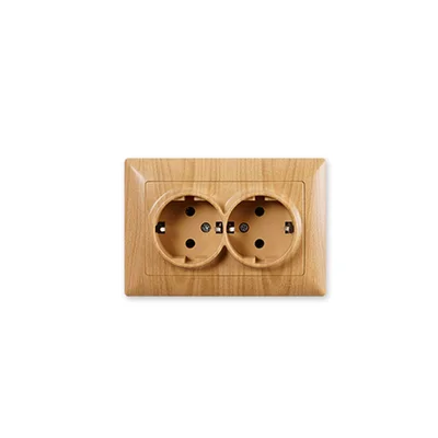 Контакт шуко двоен Visage клен 16 A - GUNSAN