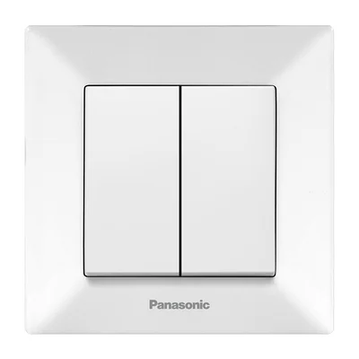 Двоен ел. ключ Arkedia Slim бял PANASONIC