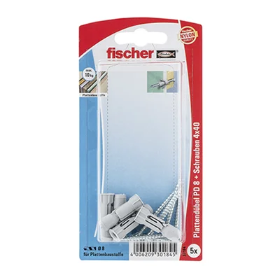 Дюбел с винт за плоскост PD8SK FISCHER