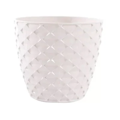 Кашпа 14x9.1x12.5 см 1.4 л бяла Kapadokya SERINOVA