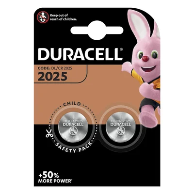 Литиева батерия CR 2025 2 бр. DURACELL
