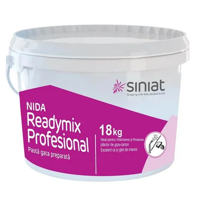Siniat пастообразен фугопълнител nida ready mix pro- 18 кг