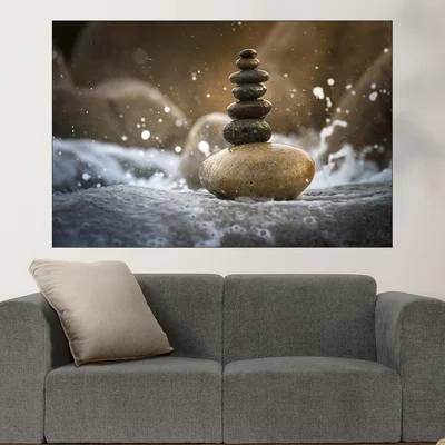 Баланс от камъни - картина пано за стена