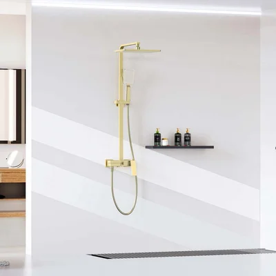 Душ система ICT 6891 Brush Gold INTER CERAMIC