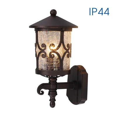 Фенер Jаrdin с долен носач WD008/KO IP44, 230V, кафе