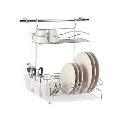 Сушилник за съдове за стена, две нива, хром TEKNO TEL