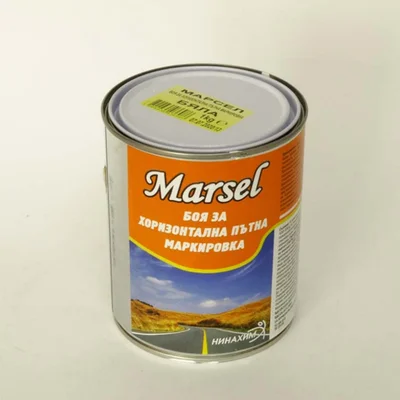 Бяла боя за хоризонтална пътна маркировка Marsel 1 кг Нинахим