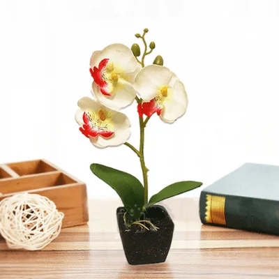 Изкуствена Мини орхидея в саксия 22 см