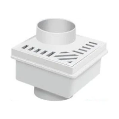 PVC вертикален ъглов сифон за тераси Ø100 мм Mesa Teknik