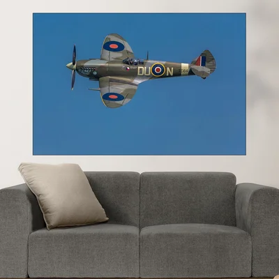 Самолет в авиошоу - spitfire - картина пано за стена