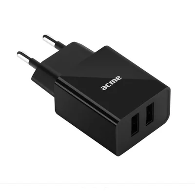 Зарядно CH204 2xUSB 220V 2.4A ACME