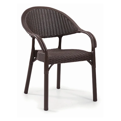 Градински стол Bamboo Rattan кафяв MEVSIM