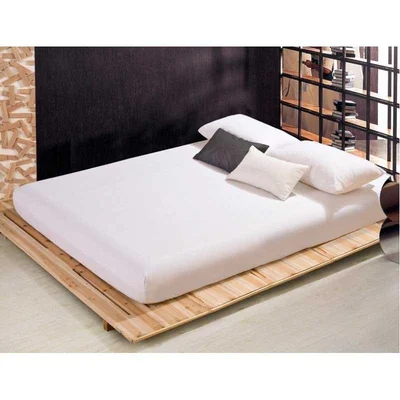 Чаршаф с ластик 90x200x20 см ранфорс бял RAKLA