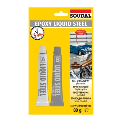 Лепило течна стомана 2x15 гр Epoxy SOUDAL