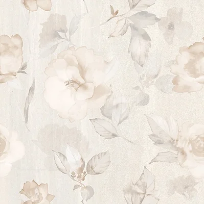 Декоративна плочка 50x50 см Калисто цветя крем 5907 KAI