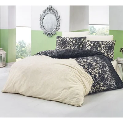 Единичен спален комплект 3 части 100% памук Дантела ZAMBAK