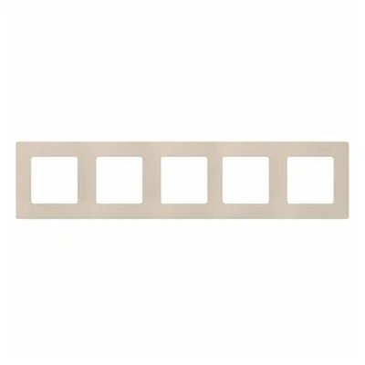 Петорна рамка за ел. ключове и контакти цвят крем Legrand Niloe