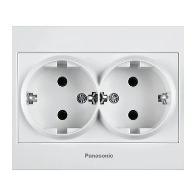 Двоен контакт 16A Karre Plus бял PANASONIC
