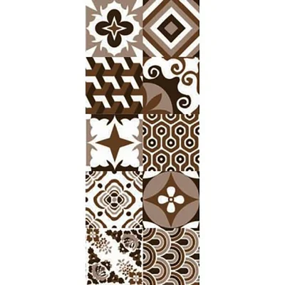 Фаянс 20х50 см Пачуърк тъмнокафяв 5737 KAI