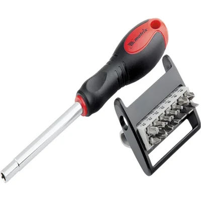 Отвертка реверсивна + битове 14 бр. - MTX