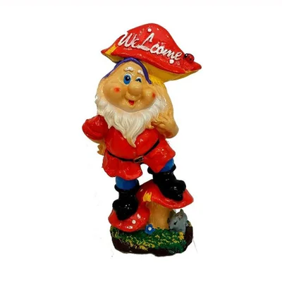 Градинска фигура джудже Welcome 42x23x12 см