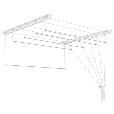 Таванен простир 5x180 см бял SEPIO