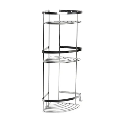 Ъглова етажерка за баня на три нива хром FORMA VITA