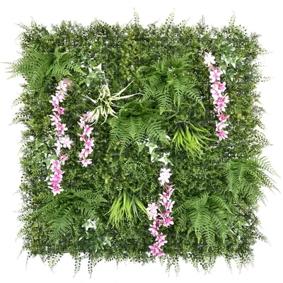 Пано изкуствена зелена декорация 100x100 см Blooming Creek MY GARDEN