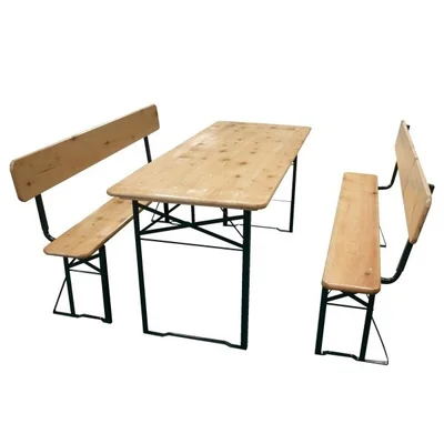 Бирен сет маса с две пейки MY GARDEN